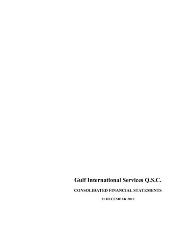 Thumbnail Gulf International Services Financial Statement 2012