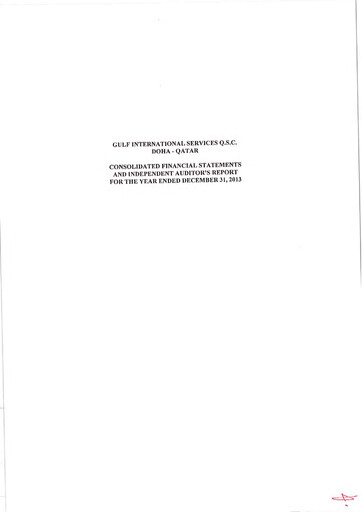 Thumbnail Gulf International Services Financial Statement 2013