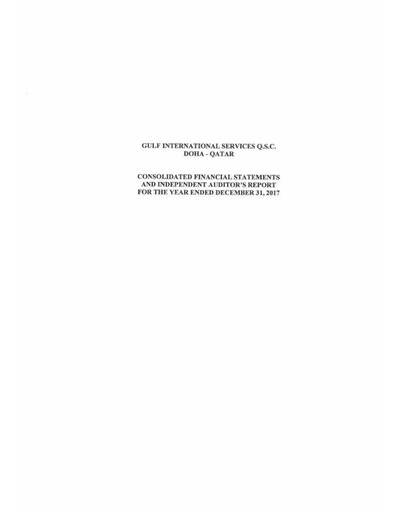 Thumbnail Gulf International Services Financial Statement 2017