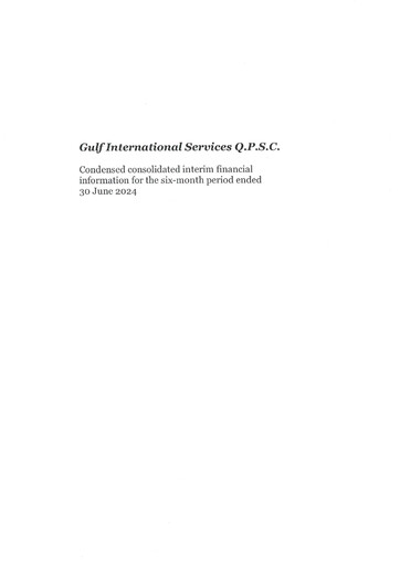 Thumbnail Gulf International Services Half-year Report 2024-h1