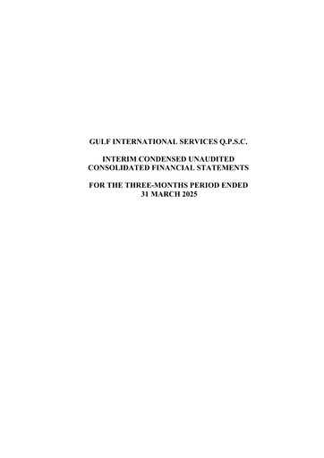 Thumbnail Gulf International Services Quarterly Report 2025-q1