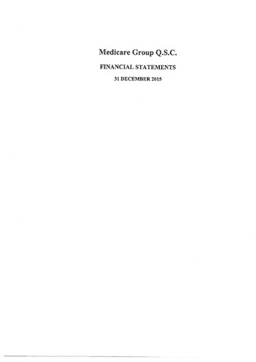 Miniature Medicare Group Bilan financier 2015