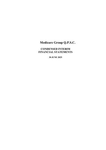 Miniature Medicare Group Rapport semestriel 2025-h1