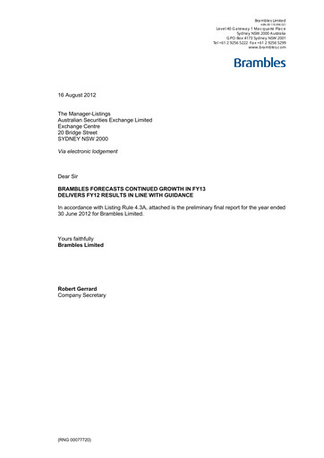 Thumbnail Brambles Financial Statement fy2012