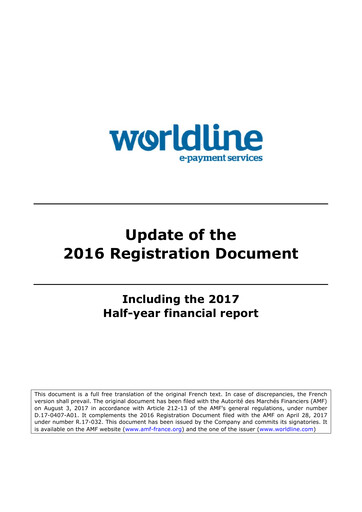 Thumbnail Worldline Half-year Report 2017-h1