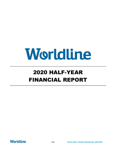 Thumbnail Worldline Half-year Report 2020-h1