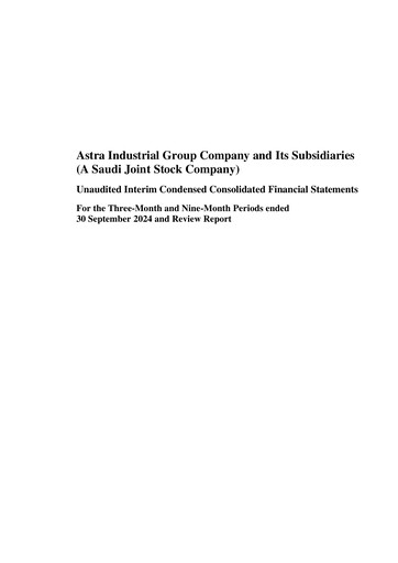 Thumbnail Astra Industrial Group Company Quarterly Report 2024-q3