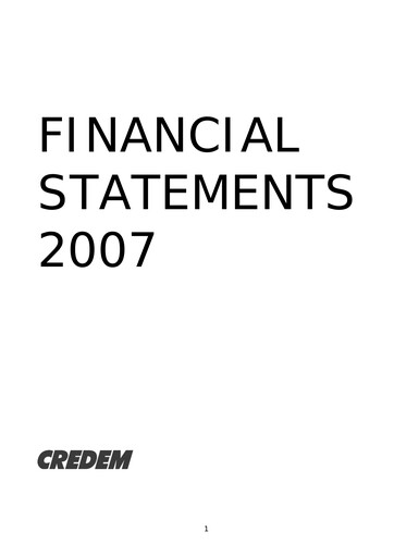 Thumbnail Credito Emiliano Financial Statement 2007