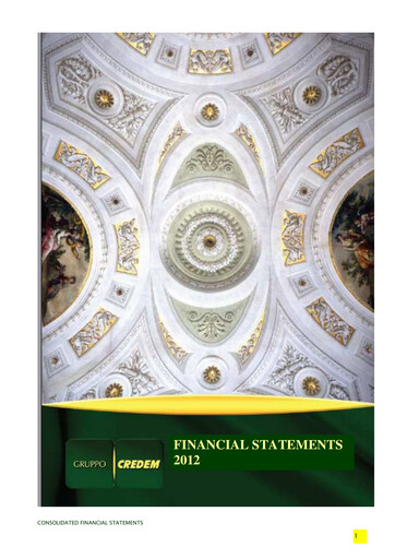 Thumbnail Credito Emiliano Financial Statement 2012