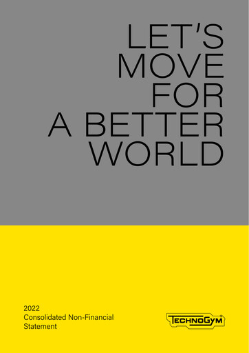 Miniature Technogym Rapport de durabilité 2022