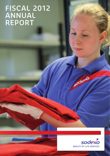 Thumbnail Sodexo Annual Report 2012