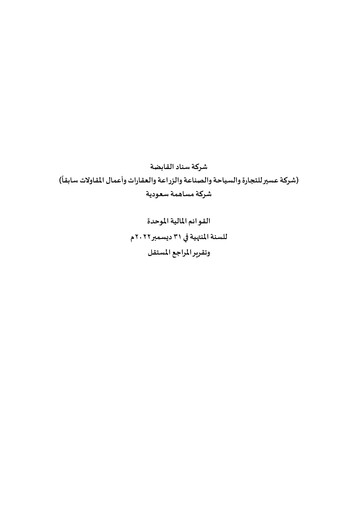 Thumbnail Sinad Holding Company Financial Statement 2022