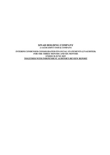 Thumbnail Sinad Holding Company Quarterly Report 2025-q2