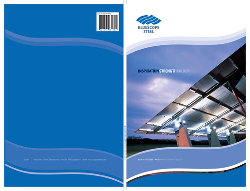 Miniature BlueScope Steel Rapport annuel 2002-2003