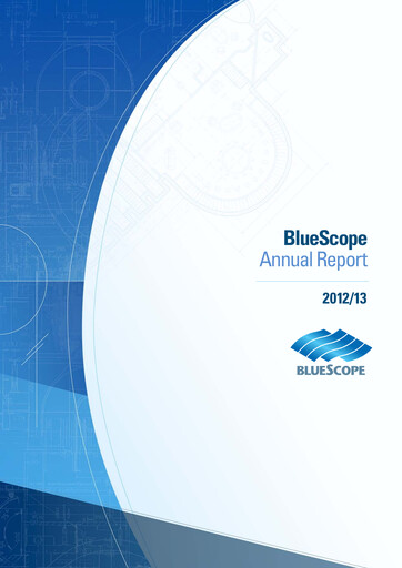 Miniature BlueScope Steel Rapport annuel 2012-2013