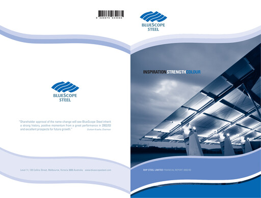 Thumbnail BlueScope Steel Financial Report 2002-2003