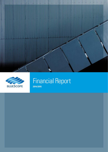 Thumbnail BlueScope Steel Financial Report 2014-2015