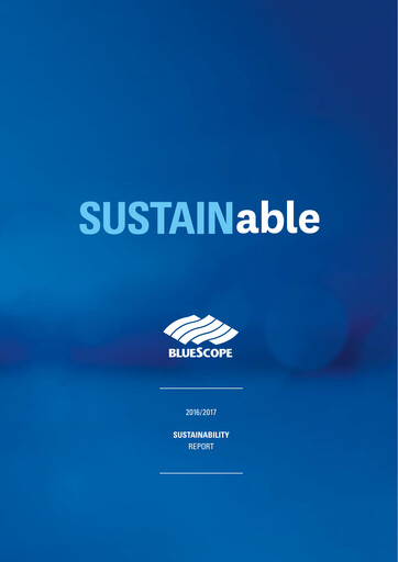 Thumbnail BlueScope Steel Sustainability Report 2017