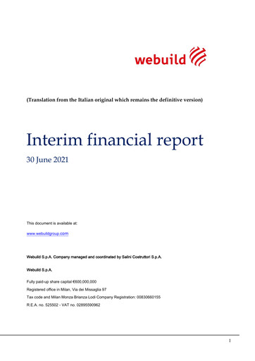 Thumbnail Webuild S.p.A. Half-year Report 2021
