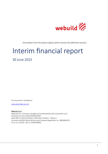 Thumbnail Webuild S.p.A. Half-year Report 2023