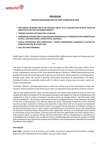 Thumbnail Webuild S.p.A. Quarterly Report 2021-q1