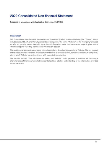 Thumbnail Webuild S.p.A. Sustainability Report 2022