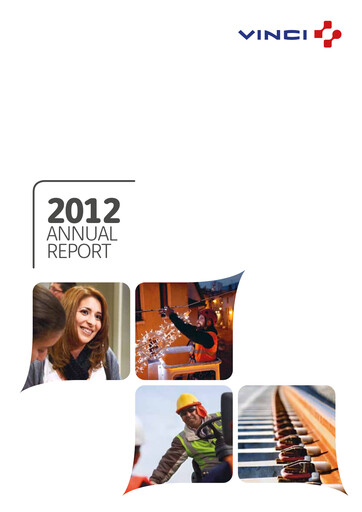 Thumbnail Vinci Annual Report 2012