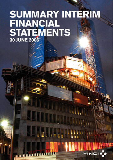 Miniature Vinci Bilan financier 2006-h1