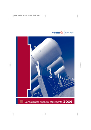Thumbnail Vinci Financial Statement 2006