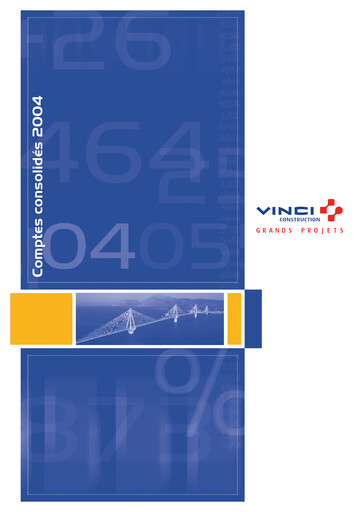 Thumbnail Vinci Financial Statement 2004