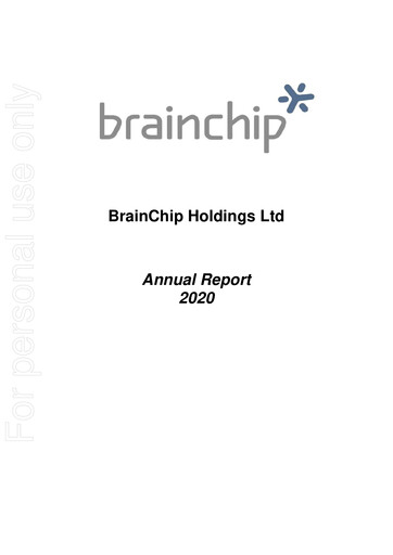 Thumbnail BrainChip Annual Report 2020