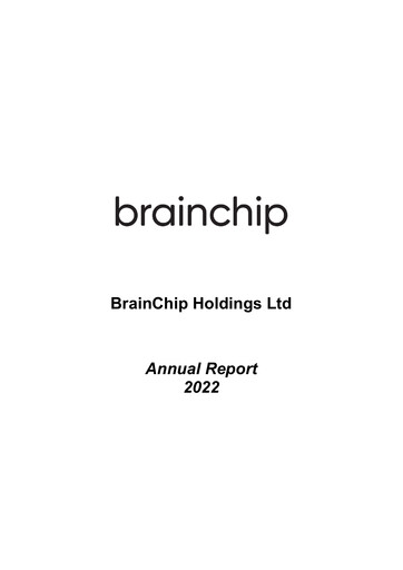 Thumbnail BrainChip Annual Report 2022