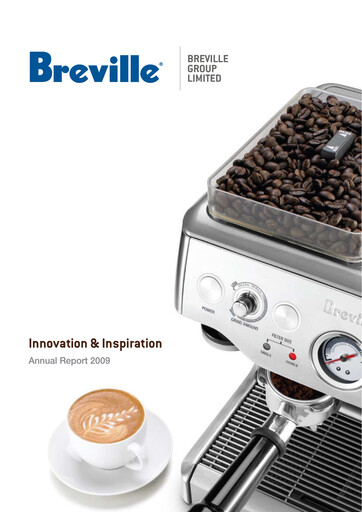Thumbnail Breville Group Annual Report 2009