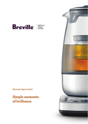 Thumbnail Breville Group Annual Report 2010