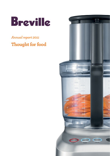 Thumbnail Breville Group Annual Report 2011