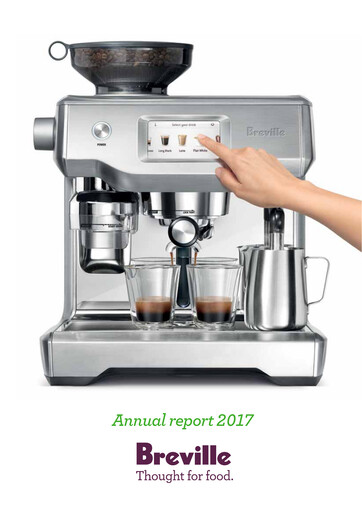 Thumbnail Breville Group Annual Report 2017