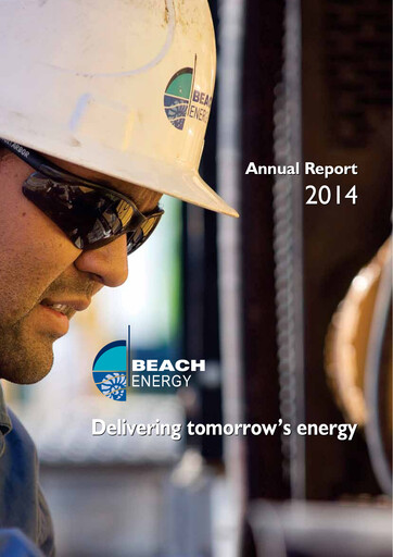 Miniature Beach Energy Rapport annuel 2014