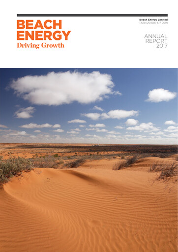 Miniature Beach Energy Rapport annuel 2017