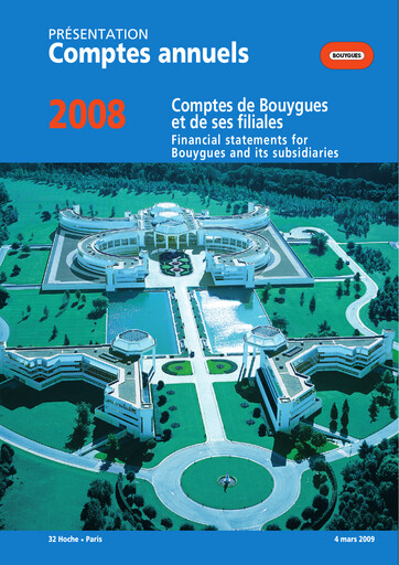 Thumbnail Bouygues Financial Statement 2008