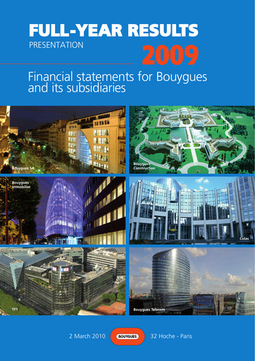 Thumbnail Bouygues Financial Statement 2009