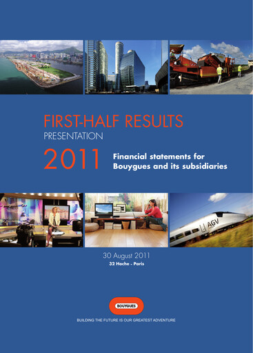 Thumbnail Bouygues Financial Statement 2011-h1