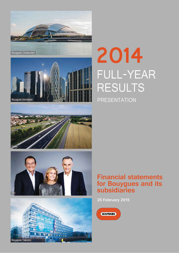 Thumbnail Bouygues Financial Statement 2014