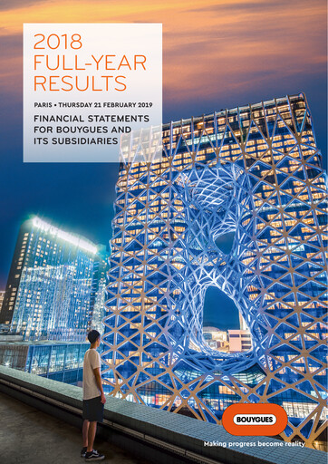 Thumbnail Bouygues Financial Statement 2018