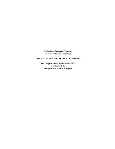 Vorschaubild Alandalus Property Company Finanzmitteilung 2025