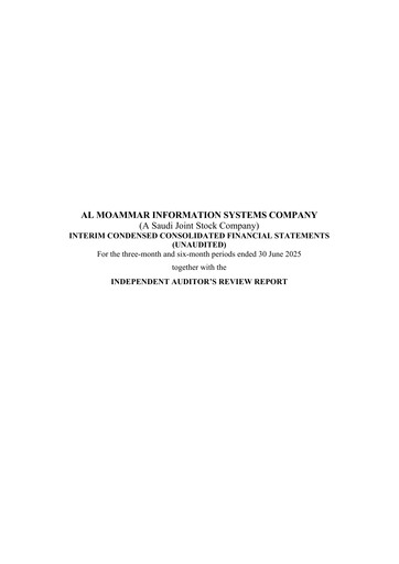 Thumbnail Al Moammar Information Systems Half-year Report 2025-h1
