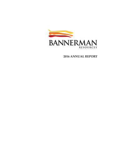 Thumbnail Bannerman Energy Annual Report 2016