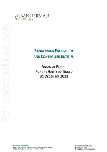 Thumbnail Bannerman Energy Financial Report 2022-h1
