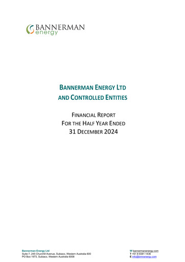 Thumbnail Bannerman Energy Financial Report 2024-h1