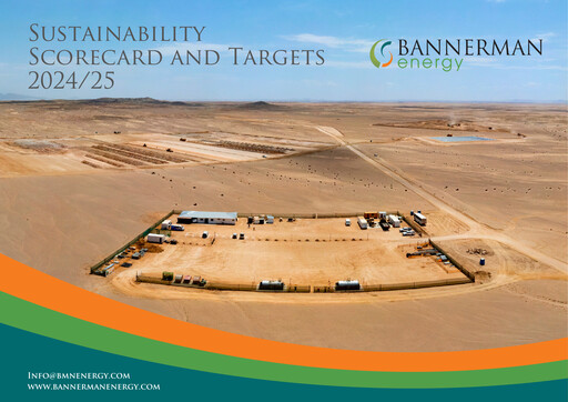 Thumbnail Bannerman Energy Sustainability Report 2024