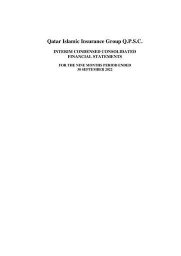 Thumbnail Qatar Islamic Insurance Group Financial Statement 2022-9m